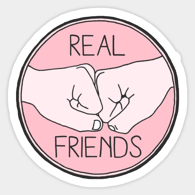 Real friends Sticker by ghjura